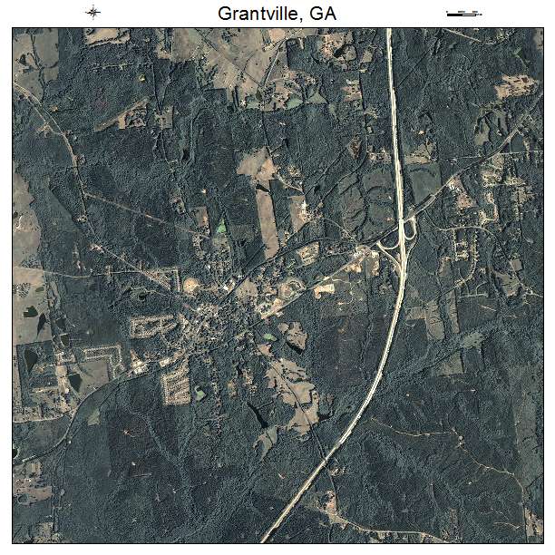 Grantville, GA air photo map