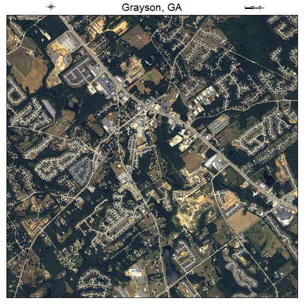 Grayson, GA air photo map