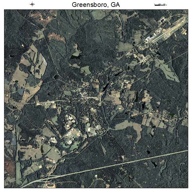 Greensboro, GA air photo map