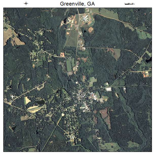 Greenville, GA air photo map