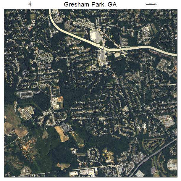 Gresham Park, GA air photo map