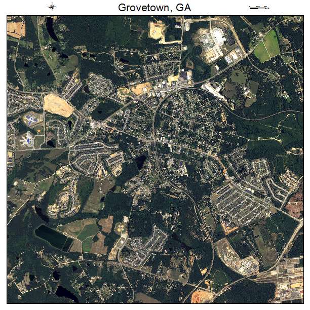 Grovetown, GA air photo map