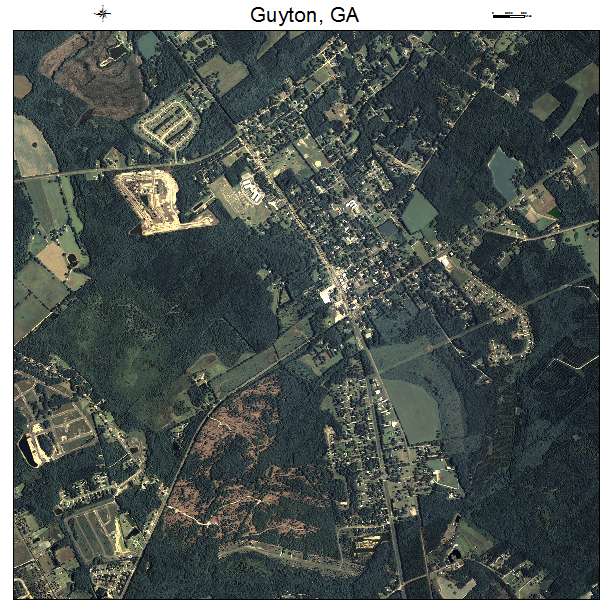 Guyton, GA air photo map