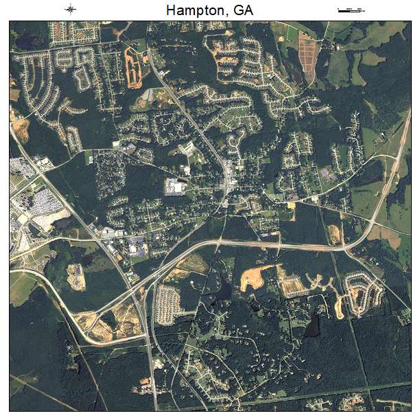 Hampton, GA air photo map