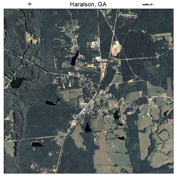 Haralson, GA air photo map