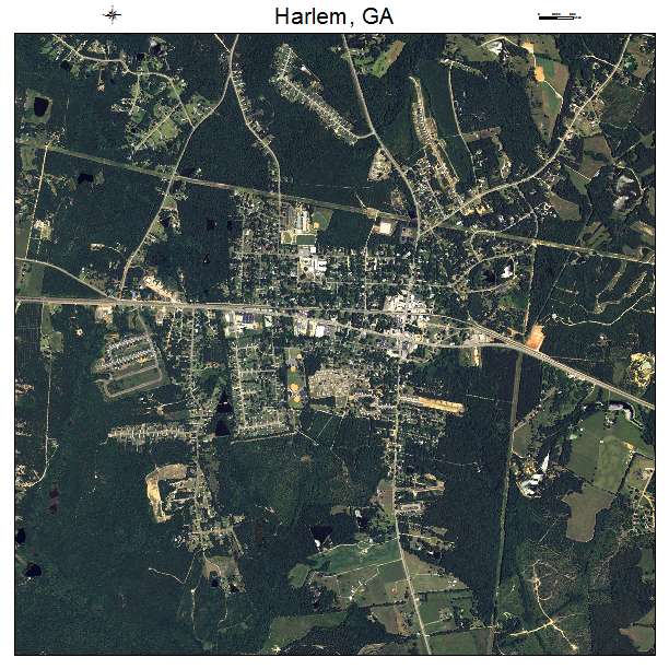 Harlem, GA air photo map