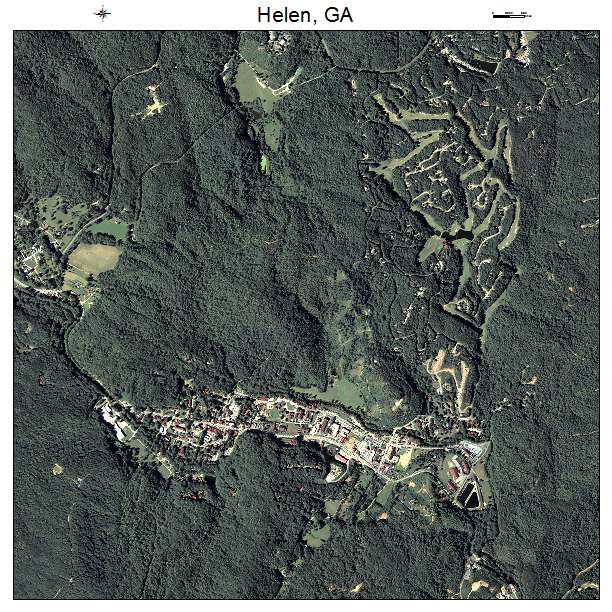 Helen, GA air photo map