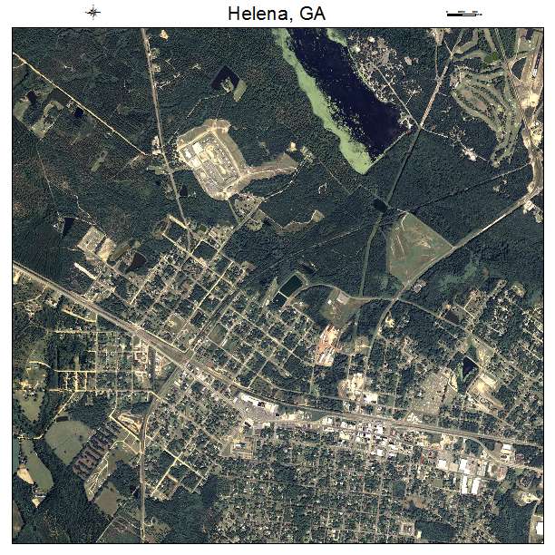 Helena, GA air photo map