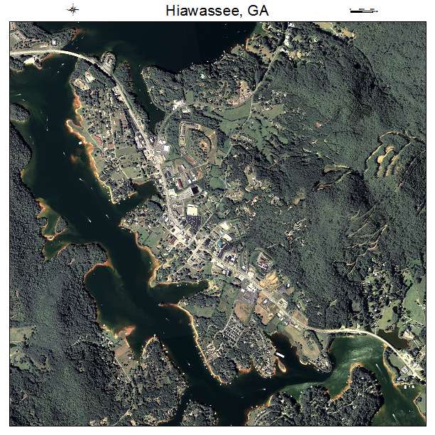 Hiawassee, GA air photo map