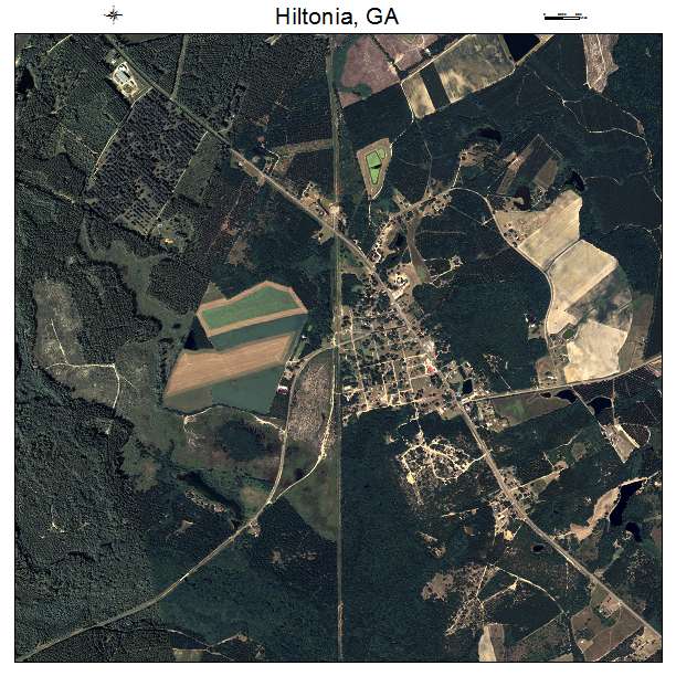 Hiltonia, GA air photo map
