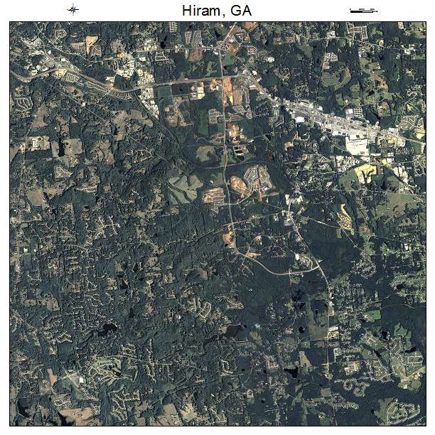 Hiram, GA air photo map