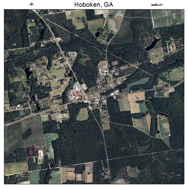 Hoboken, GA air photo map