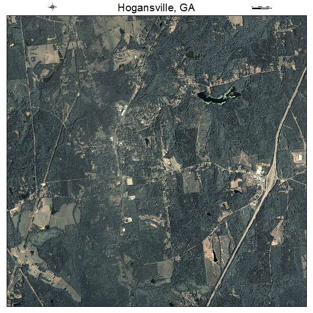 Hogansville, GA air photo map