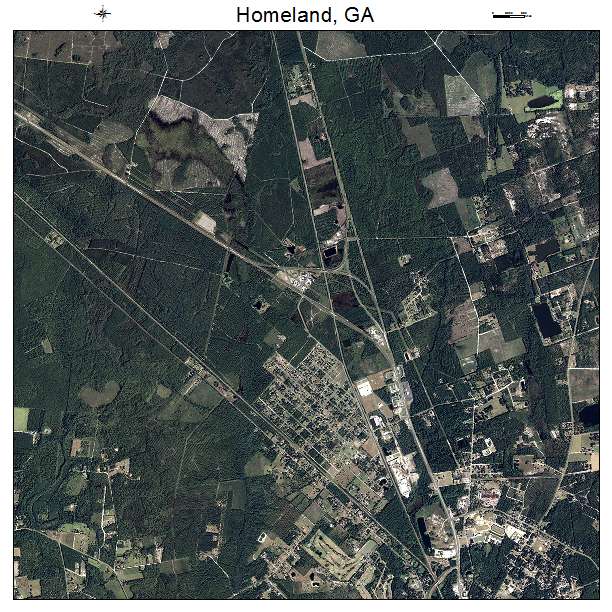 Homeland, GA air photo map