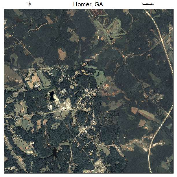 Homer, GA air photo map