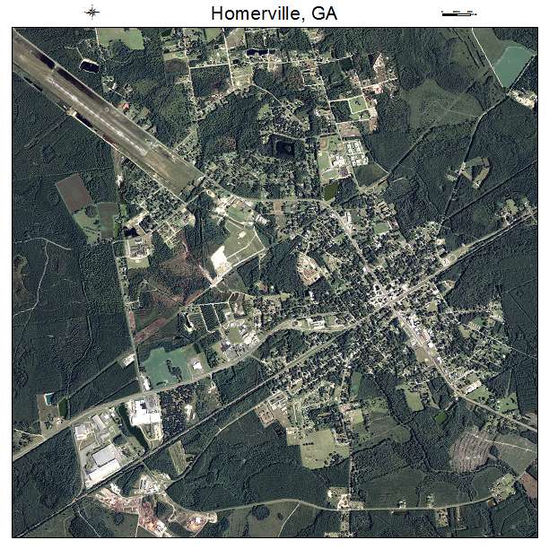 Homerville, GA air photo map