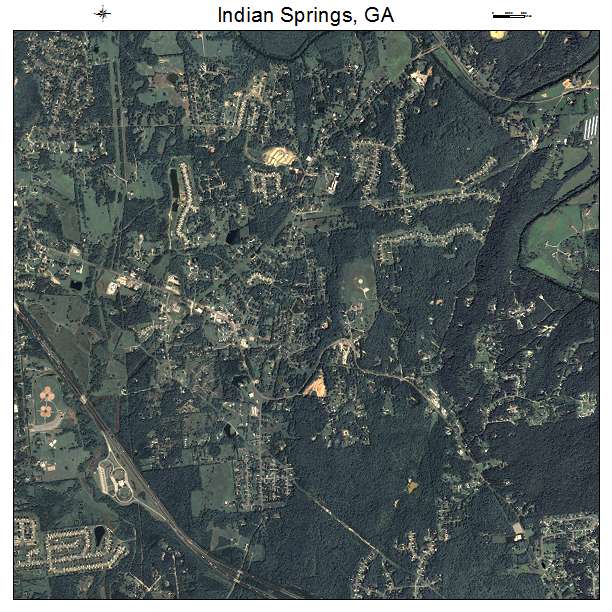 Indian Springs, GA air photo map