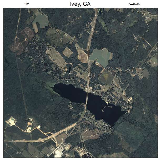 Ivey, GA air photo map