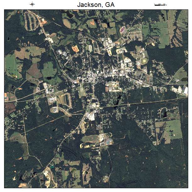 Jackson, GA air photo map