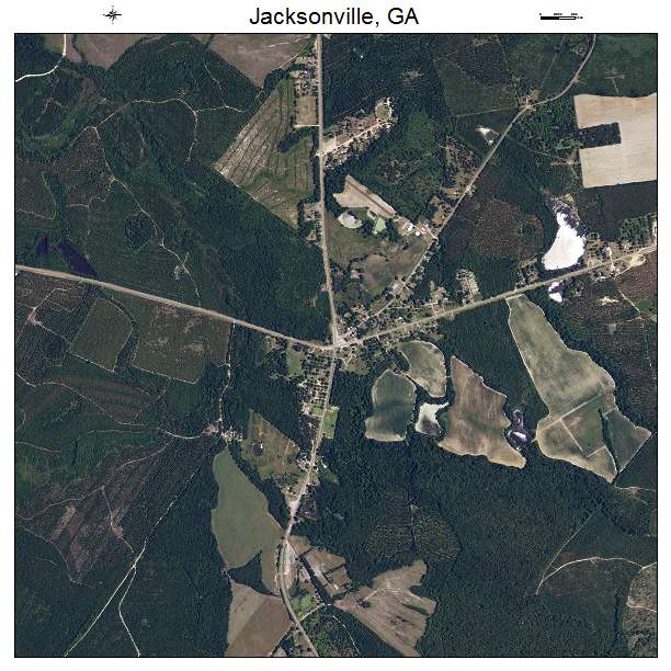 Jacksonville, GA air photo map