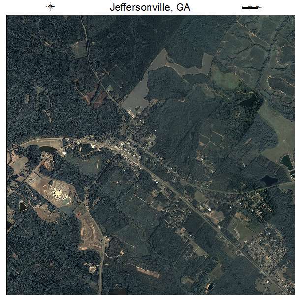 Jeffersonville, GA air photo map