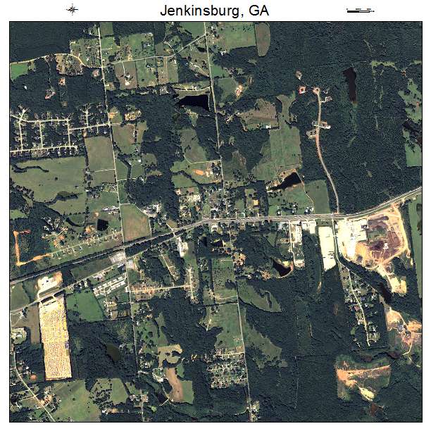 Jenkinsburg, GA air photo map