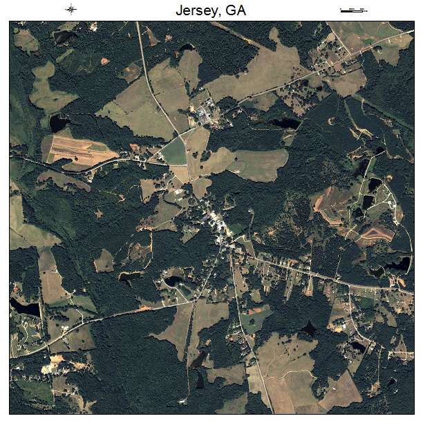 Jersey, GA air photo map