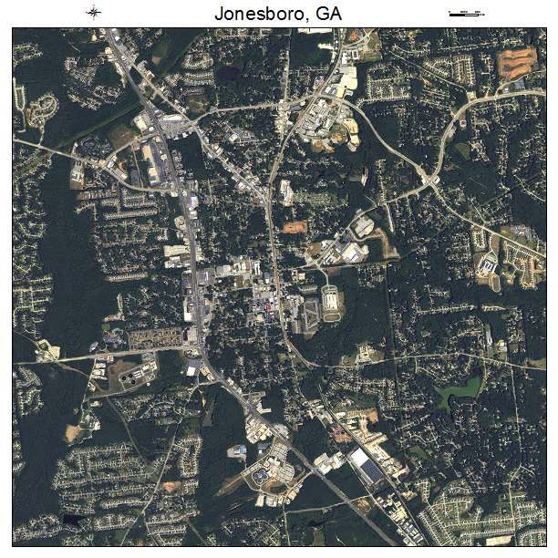 Jonesboro, GA air photo map