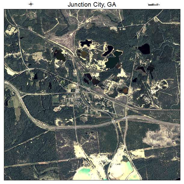 Junction City, GA air photo map