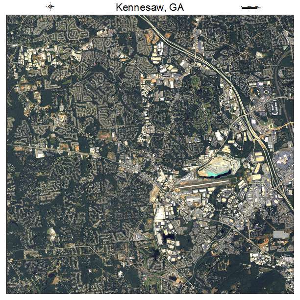 Kennesaw, GA air photo map