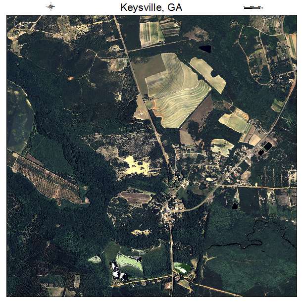 Keysville, GA air photo map