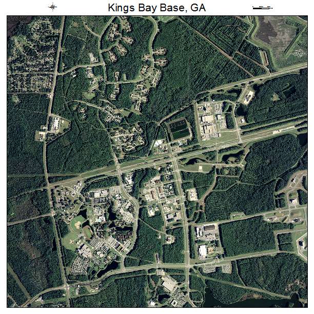 Kings Bay Base, GA air photo map