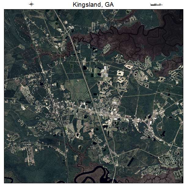 Kingsland, GA air photo map