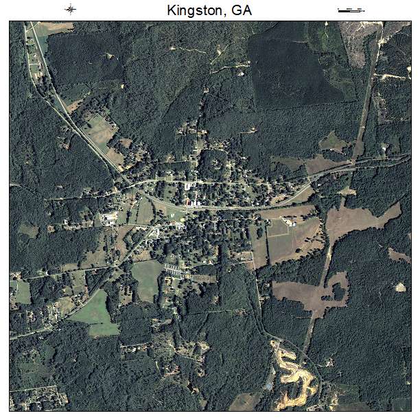 Kingston, GA air photo map