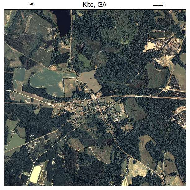 Kite, GA air photo map
