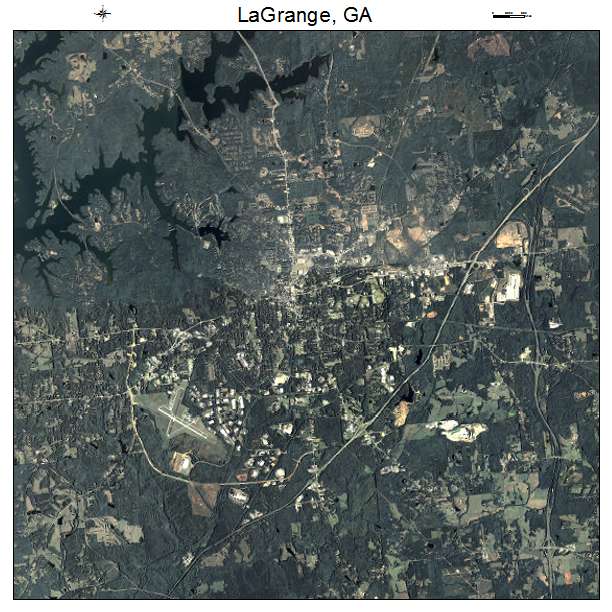 LaGrange, GA air photo map