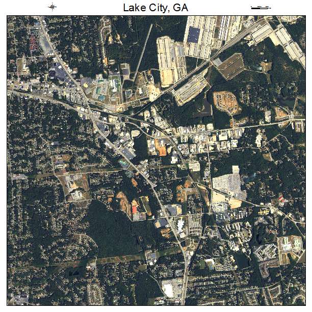Lake City, GA air photo map
