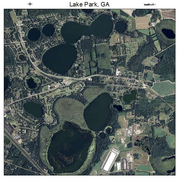 Lake Park, GA air photo map