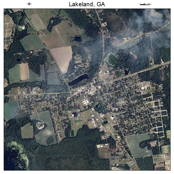 Lakeland, GA air photo map