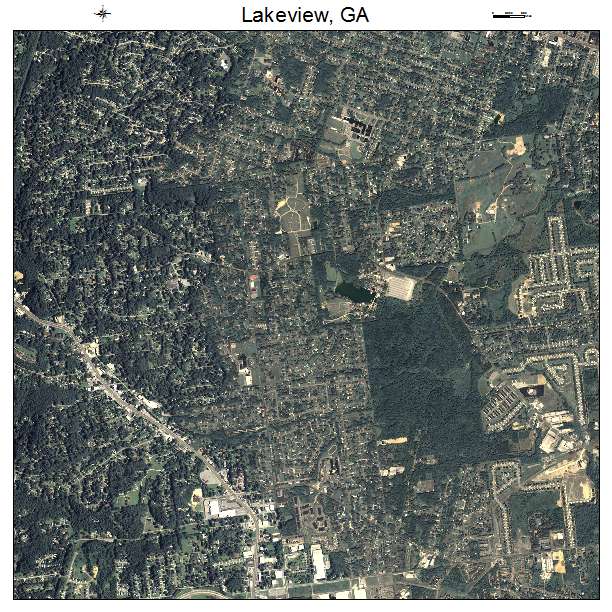 Lakeview, GA air photo map