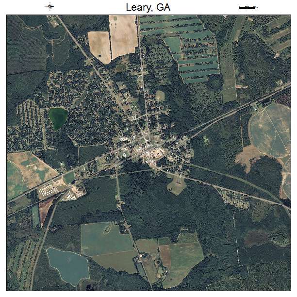 Leary, GA air photo map