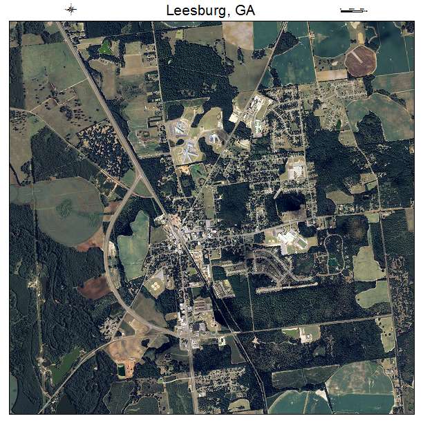 Leesburg, GA air photo map