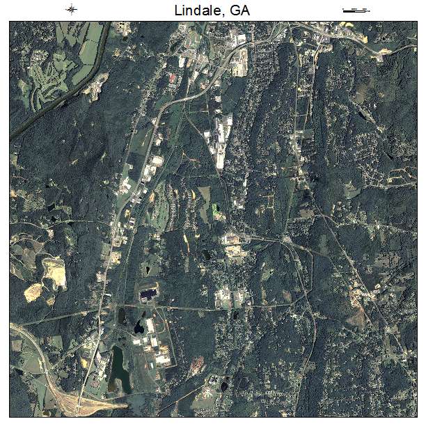 Lindale, GA air photo map