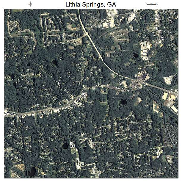 Lithia Springs, GA air photo map