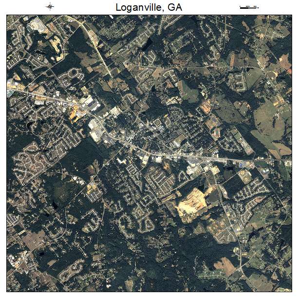 Loganville, GA air photo map