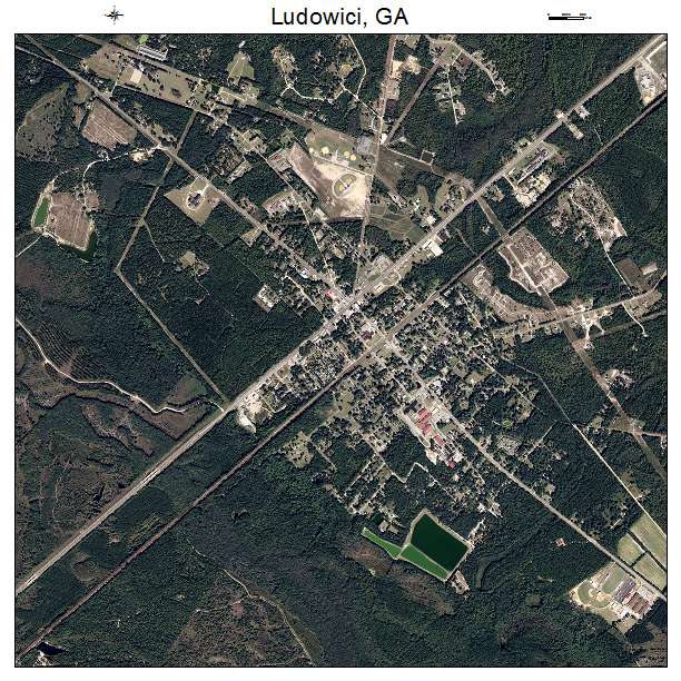 Ludowici, GA air photo map