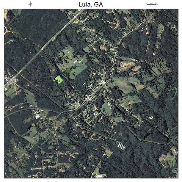 Lula, GA air photo map