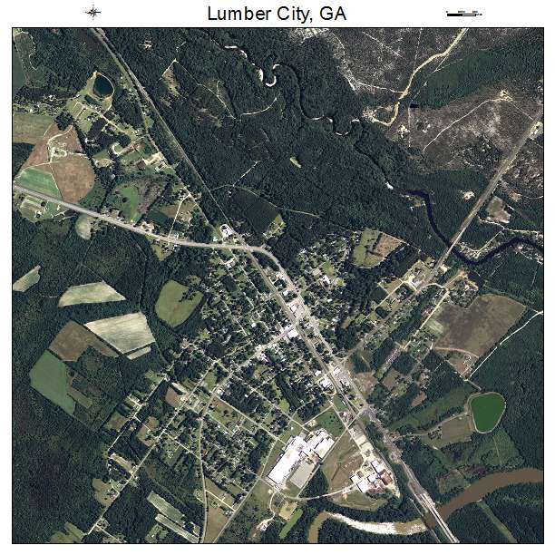 Lumber City, GA air photo map