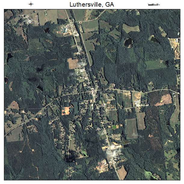 Luthersville, GA air photo map