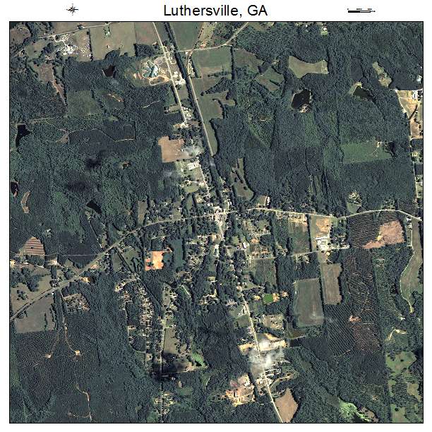 Luthersville, GA air photo map